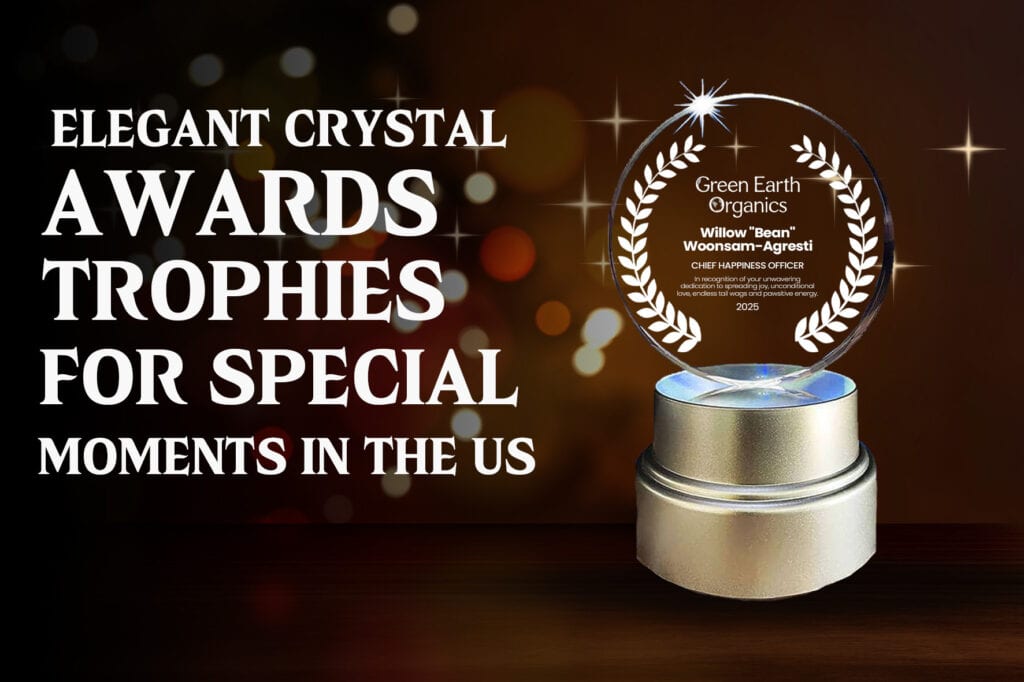 3D crystal awards and trophies