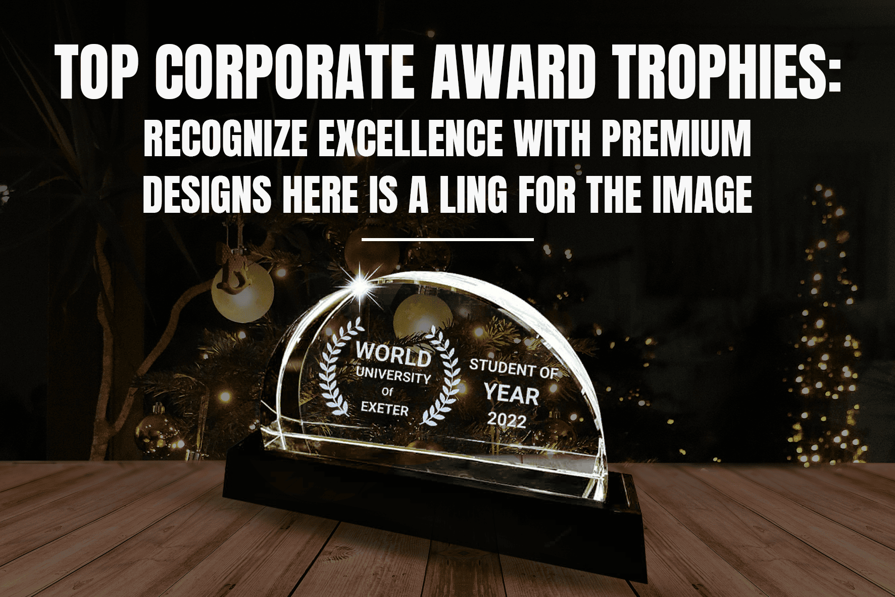 corporate award trophies